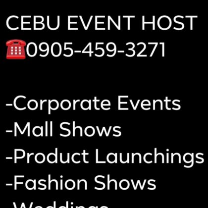 CEBU EVENT HOST And WEDDING EMCEE *0905-459-3271
